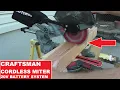 Craftsman Cordless V20 Miter Saw Testing Are Cordless Miter Saws Strong Enough