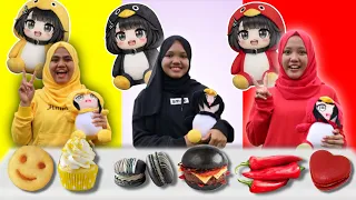 PILIH BONEKA GUGU GAGA PENGUIN SESUAI MAKANAN 1 WARNA PART 2 | CHIKAKU FAMILY