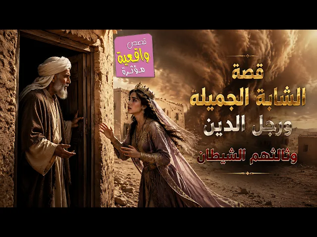 ⁣قصة الشابه الجميلة ورجل الدين وثالثهم الشيطان