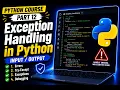 Python for Beginners Exception Handling in Python