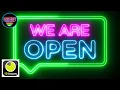 We Are Open Neon Sign - 10 Hours