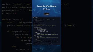 Guess the Word Game in Python