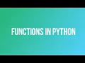 Functions In Python Defining Calling And Lambda In Python Functions