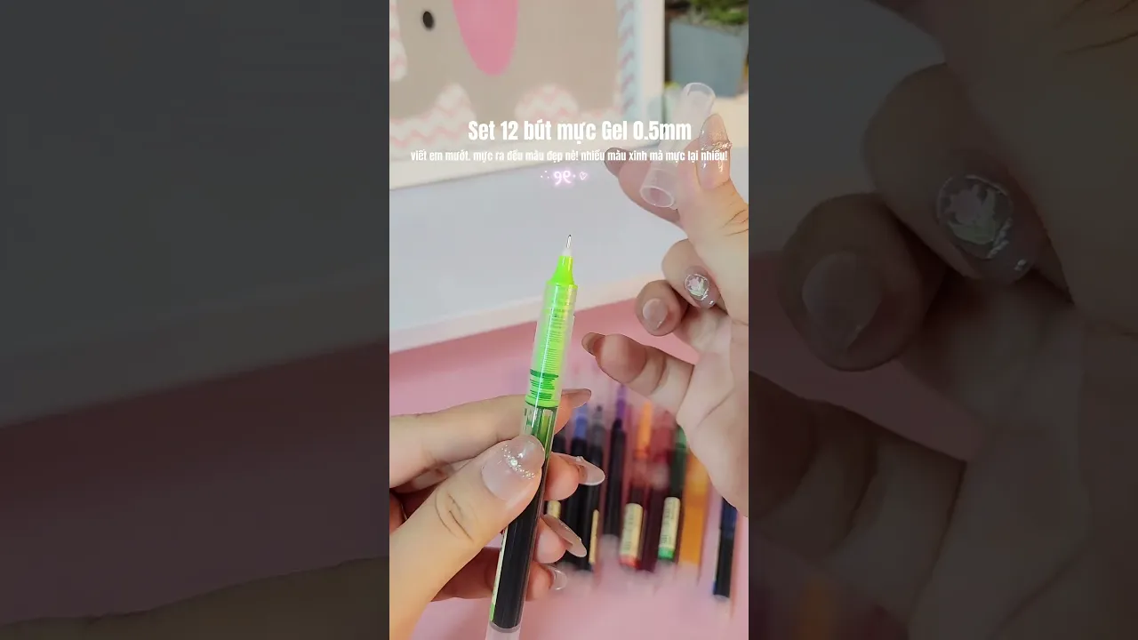 set 12 bút mực Gel bossee