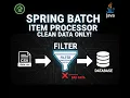Spring Batch ItemProcessor Tutorial Validate and Filter CSV Data in Spring Boot 3