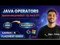 Java Operators Complete Deep Dive Arithmetic Logical Bitwise in Hindi DevDotJava