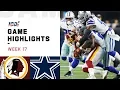 Download Redskins vs. Cowboys Week 17 Highlights | NFL 2019 mp4 3gp mp3 videos - waplic