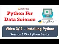 - Installing Python fro the Session