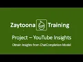 OpenAI API with Node js - YouTube Insights Lesson Obtain Insights from ChatCompletion Model