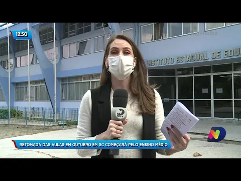 Retomada das aulas em Santa Catarina começará pelo ensino médio
