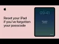 How to reset your iPad if you ve forgotten your passcode Apple Support