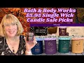 Bath Body Works 5 95 Single Wick Candle Sale Picks