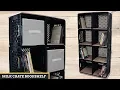 Milk Crate DIY Bookshelf