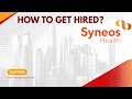 Syneos Health Explained CRO Roles for Freshers Hiring Process