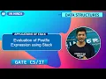 Evaluation of Postfix Expression using Stack Stack Applications Data Structures