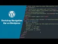 Wordpress Navigation Bar with Custom Classes Bootstrap Navigation Bar