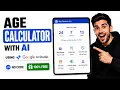 Build an Age Calculator with Google AI Studio AI App Tutorial No Coding