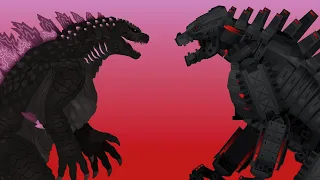 godzilla evolved vs mechagodzilla stick nodes animation