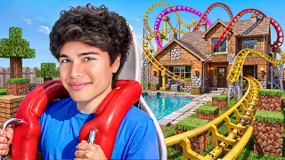 I Built 3 Theme Parks In My House! | Stokes Twins