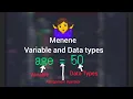 Menene Variable and Data Types