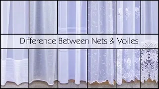 Difference Between Net Curtains and Voile - Woodyatt Curtains