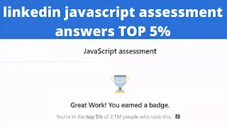 Linkedin Javascript Assessment 2022 JavaScript Linkedin Skill Test Quiz Answers 2022