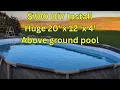 DIY Above Ground Pool Install Costco Bestway 20 x 12 x 4