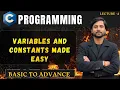 Variables and Constants in C In Hindi