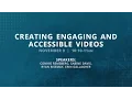 2016 Fall Faculty Forum - Creating Engaging and Accessible s