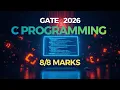 GATE 2026 Score in C Programming Top 5 Repetitive Patterns Traps