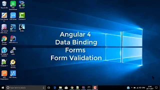 Angular 4 - Data Binding Forms and Form Validation