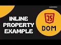42 Implementation of the Inline Event Property listener in JavaScript - DOM