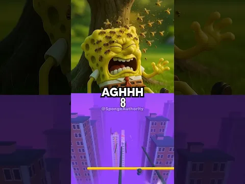 Honeybees Stings SpongeBob😳🐝🌳