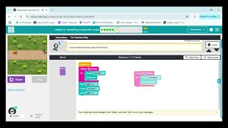Code org Course C Lesson 9 Block Coding Tutorial for Kids Beginners