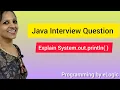 System out println in Java