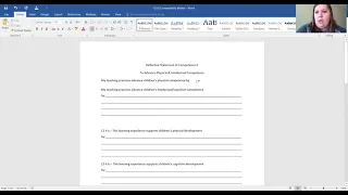 How to Write a CDA Competency Statement