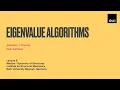Lecture 5 Eigenvalue Algorithms