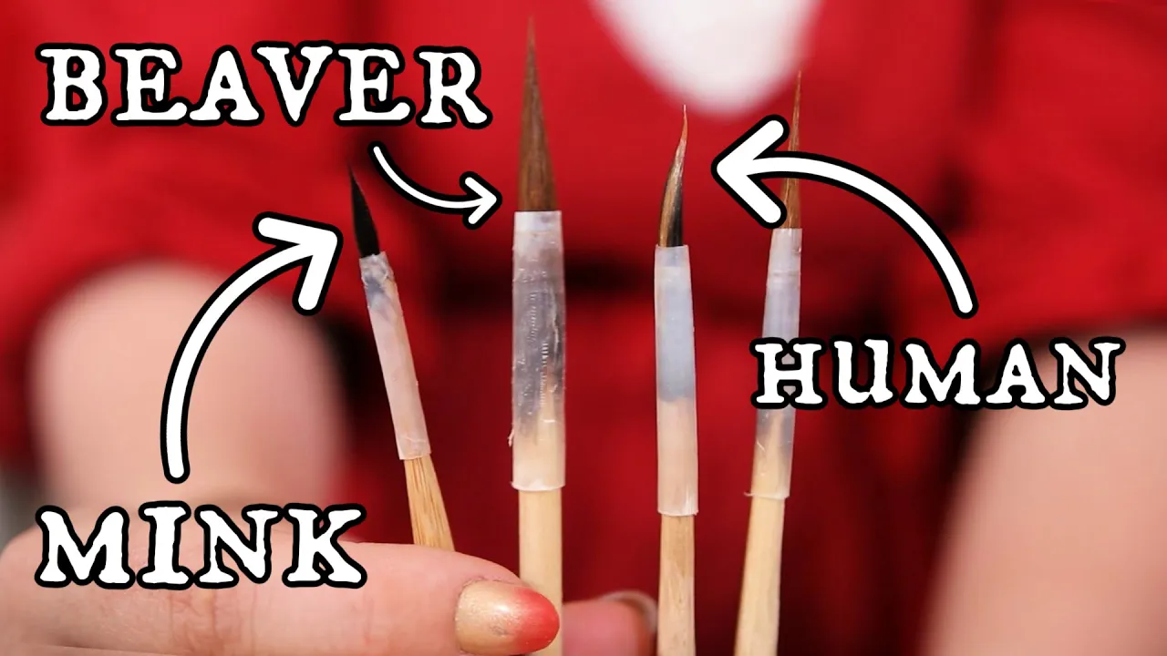I tried making medieval paintbrushes