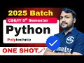 Computer Programming Using Python 5th Semester One Shot Marathon Revision with Important Topic