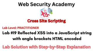 Reflected XSS into a JavaScript string with angle brackets HTML encoded Lab