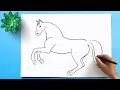 Download Lagu How to Draw a Horse 🐴 Horse Drawing Easy