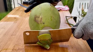 ASMR Satisfying Coconut Cutting [4K][60FPS][HDR] no.69