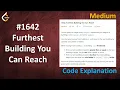Furthest Building You Can Reach Live Coding with Explanation Leetcode - 1642