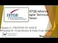 ISTQB Agile Technical Tester 2 3 2 Code Reviews and Static Code Analysis ISTQB Tutorials