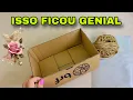 Download Lagu IDEIA DIFERENTE COM CAIXA DE PAPELÃO E TECIDO FICOU LINDA FAÇA VOCÊ MESMO #viral #artesanato #diy