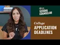 College Application Deadlines Explained