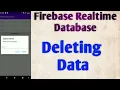 Delete Data in Firebase Realtime Database