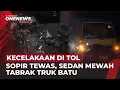 Lagu Diduga Melaju Kencang, Sedan Mewah Ringsek Hantam Truk di Tol Wiyoto Wiyono | OneNews Update