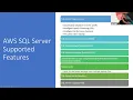 Running Microsoft SQL Server on Amazon RDS - January 18 2022