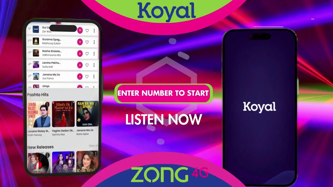 Koyal — ZONG 4G & Koyal - Music App Promotion (YouTube video ad)